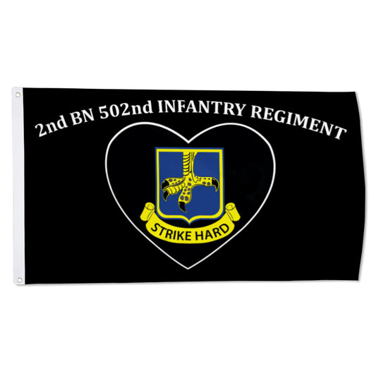 2nd bn 502nd infantry regiment flag 3x5ft banner man cave