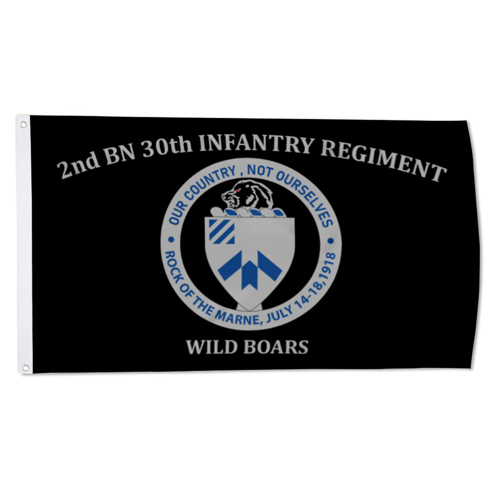 2nd BN 30th Infantry Regiment Wild Boars flag 3x5ft banner man cave