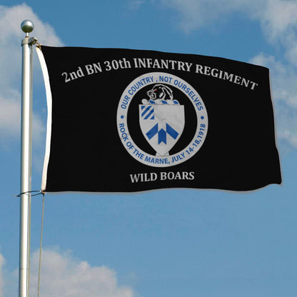 2nd BN 30th Infantry Regiment Wild Boars flag 3x5ft banner man cave