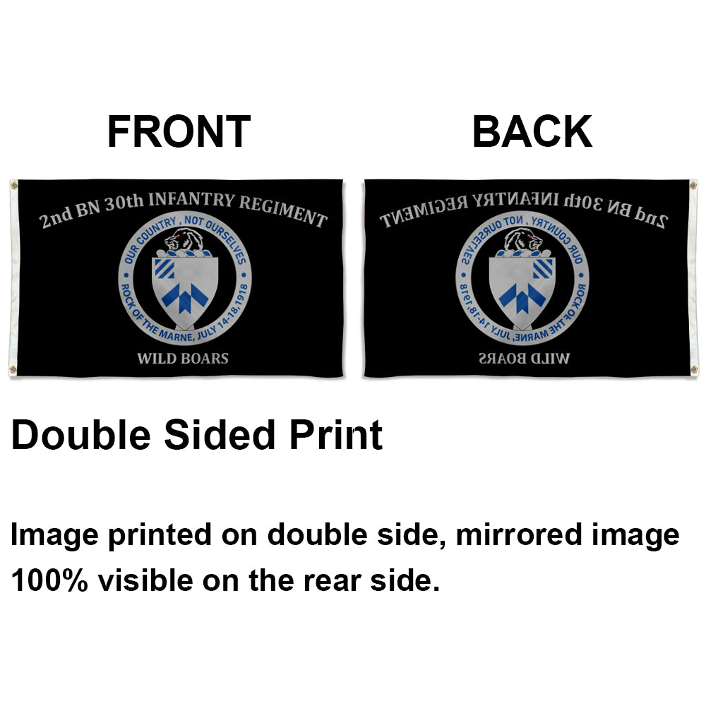 2nd BN 30th Infantry Regiment Wild Boars flag 3x5ft banner man cave