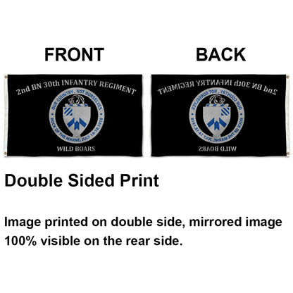 2nd BN 30th Infantry Regiment Wild Boars flag 3x5ft banner man cave