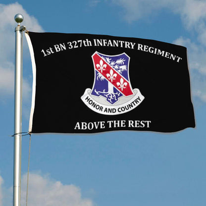 1st BN 327th Infantry Regiment Above The Rest flag 3x5ft banner man cave