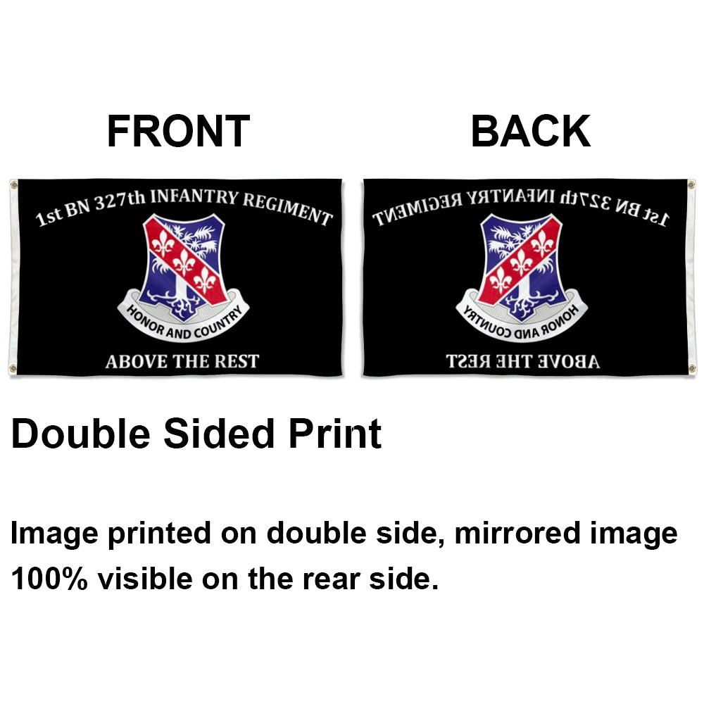 1st BN 327th Infantry Regiment Above The Rest flag 3x5ft banner man cave