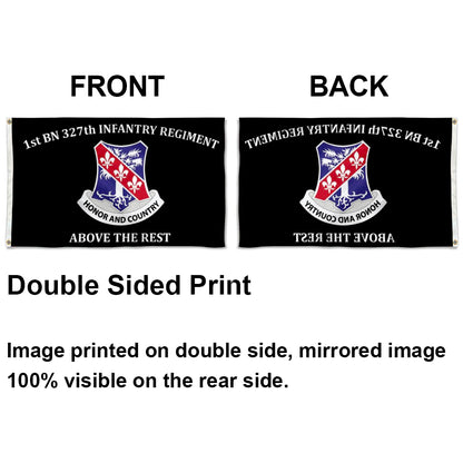 1st BN 327th Infantry Regiment Above The Rest flag 3x5ft banner man cave