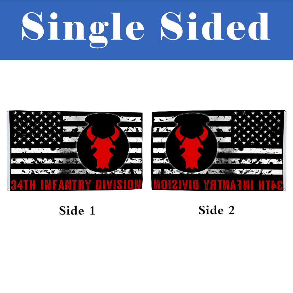 34th Infantry Division flag 3x5ft banner man cave