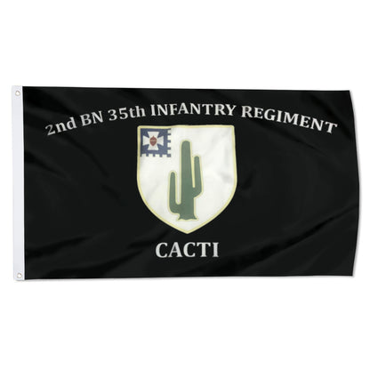 2nd BN 35th Infantry Regiment Cacti flag 3x5ft banner man cave