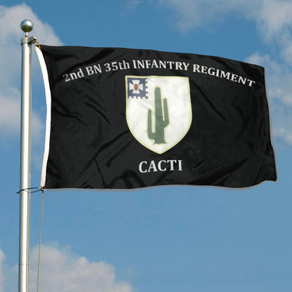 2nd BN 35th Infantry Regiment Cacti flag 3x5ft banner man cave