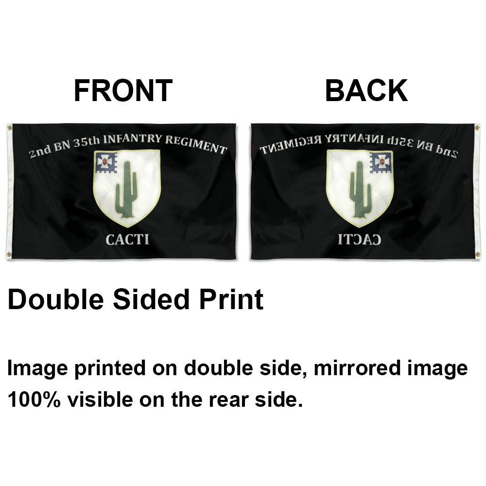 2nd BN 35th Infantry Regiment Cacti flag 3x5ft banner man cave