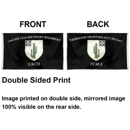 2nd BN 35th Infantry Regiment Cacti flag 3x5ft banner man cave