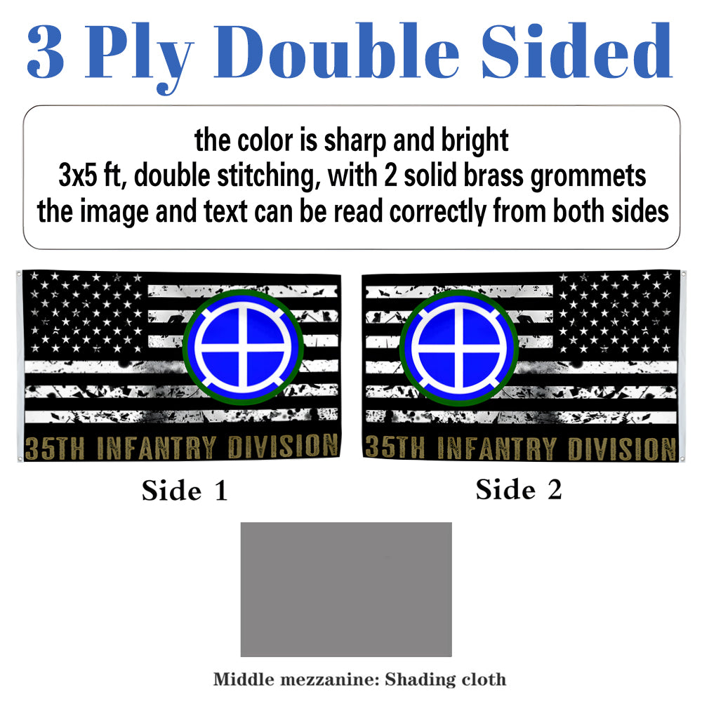 35th Infantry Division flag 3x5ft banner man cave