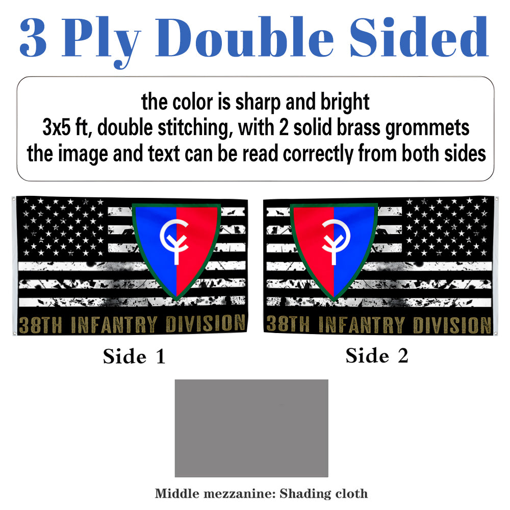 38th Infantry Division flag 3x5ft banner man cave