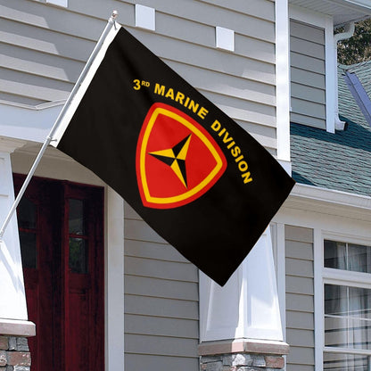 3rd Marine Division flag 3x5ft banner man cave