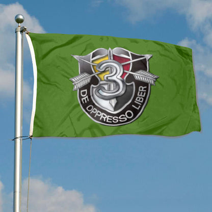 3rd Sfg Numeral Od Green flag 3x5ft banner man cave