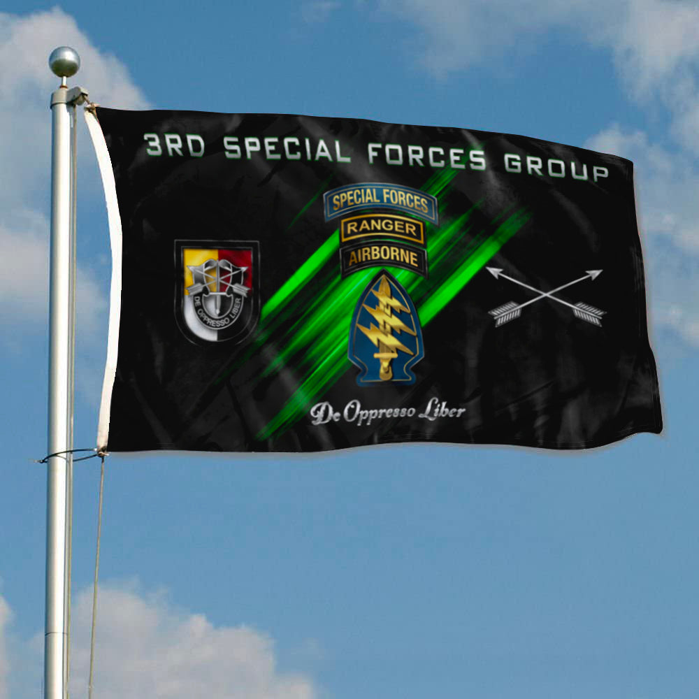 3rd Special Forces Group Tabbed flag 3x5ft banner man cave