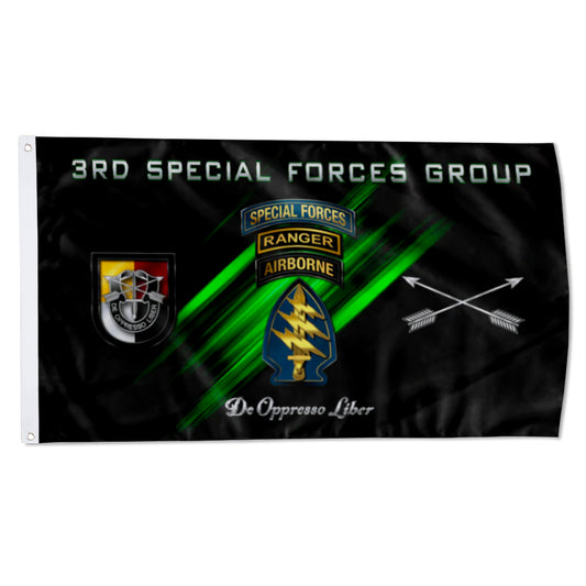 3rd Special Forces Group Tabbed flag 3x5ft banner man cave