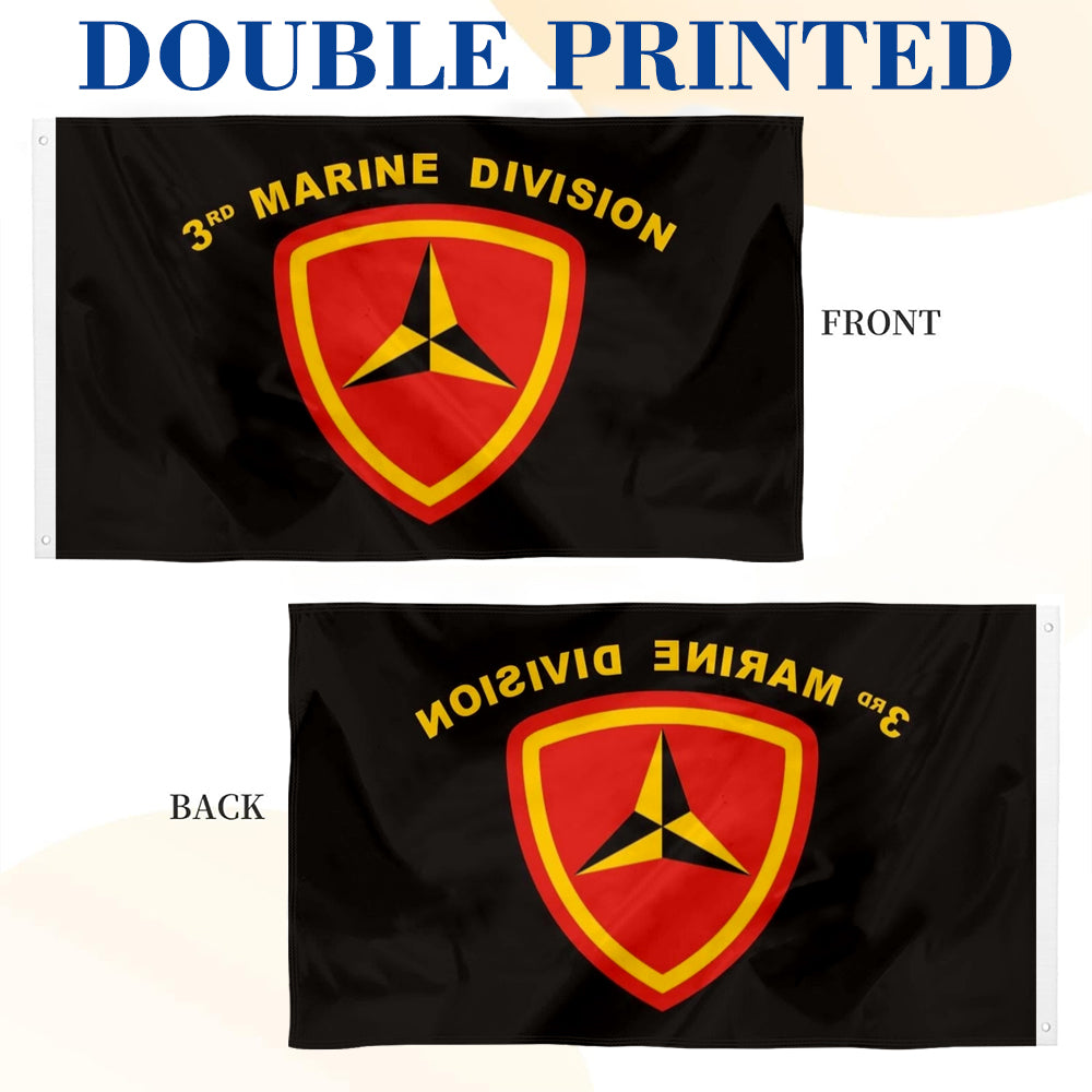 3rd Marine Division flag 3x5ft banner man cave