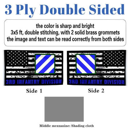 3rd Infantry Division flag 3x5ft banner man cave