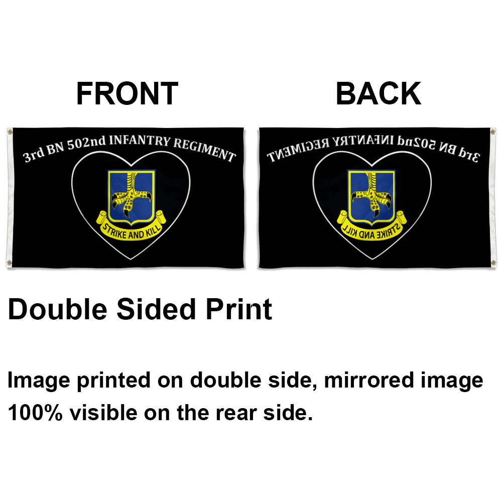 3rd bn 502nd infantry regiment flag 3x5ft banner man cave