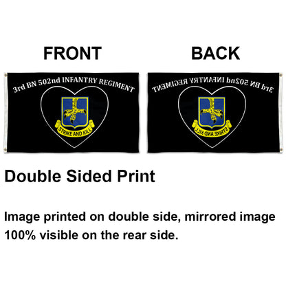 3rd bn 502nd infantry regiment flag 3x5ft banner man cave