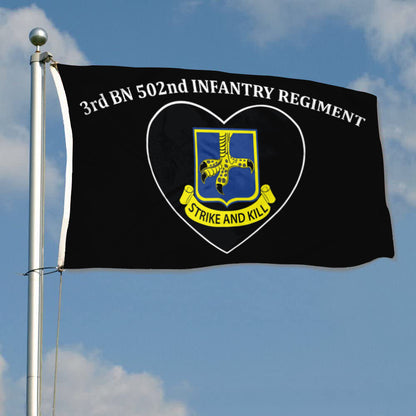 3rd bn 502nd infantry regiment flag 3x5ft banner man cave