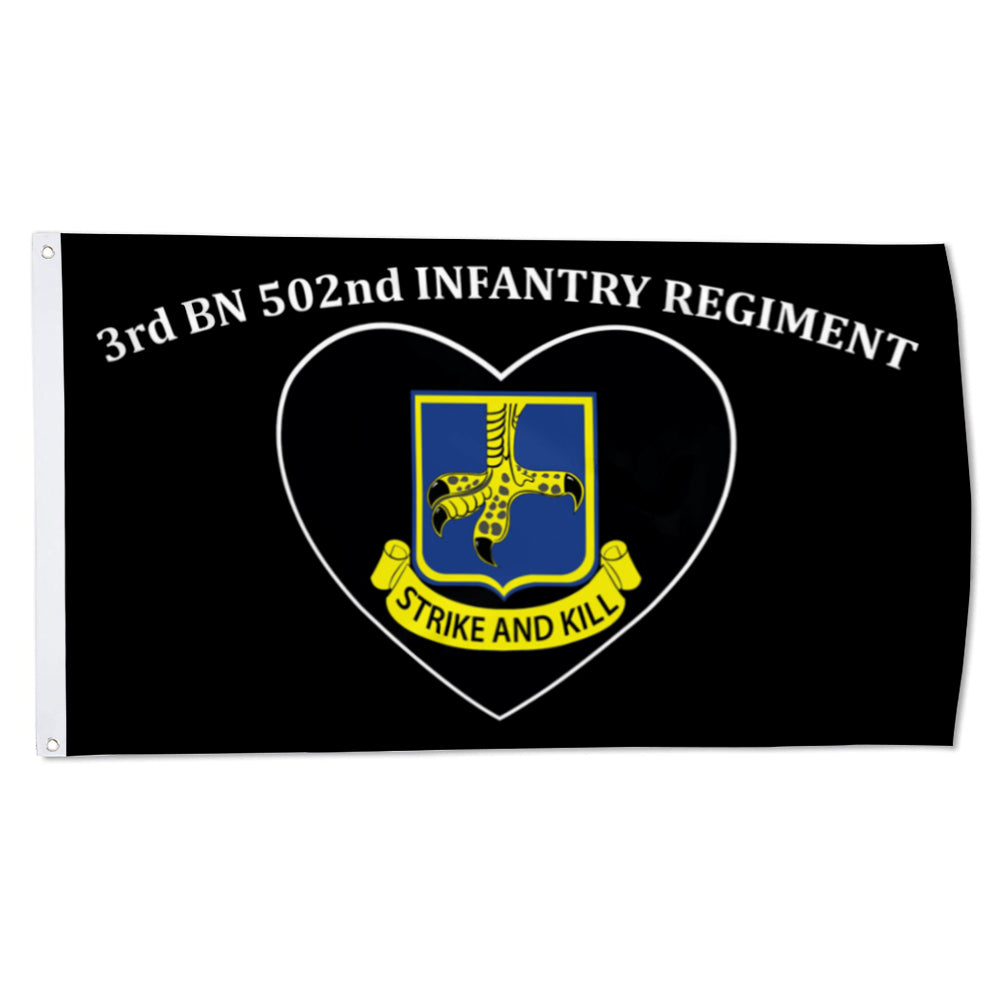 3rd bn 502nd infantry regiment flag 3x5ft banner man cave