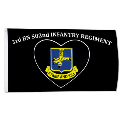 3rd bn 502nd infantry regiment flag 3x5ft banner man cave