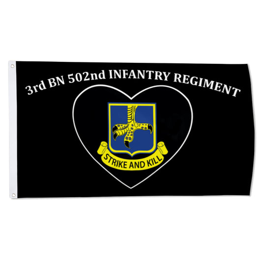 3rd bn 502nd infantry regiment flag 3x5ft banner man cave
