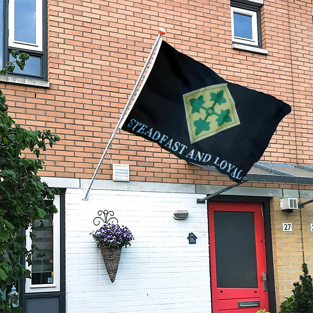 4th Infantry Division Steadfast And Loyal flag 3x5ft banner man cave
