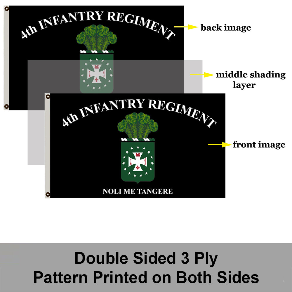 4th Infantry flag 3x5ft banner man cave 2