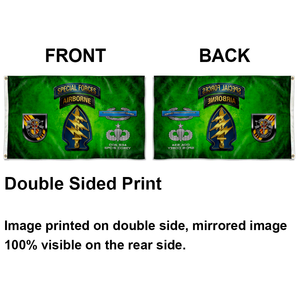 5TH SFG CIB GREEN flag 3x5ft banner man cave