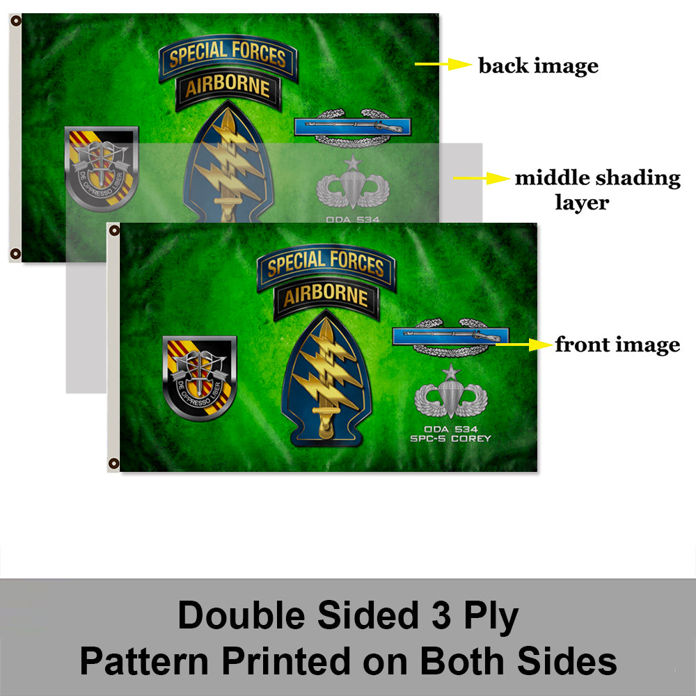 5TH SFG CIB GREEN flag 3x5ft banner man cave