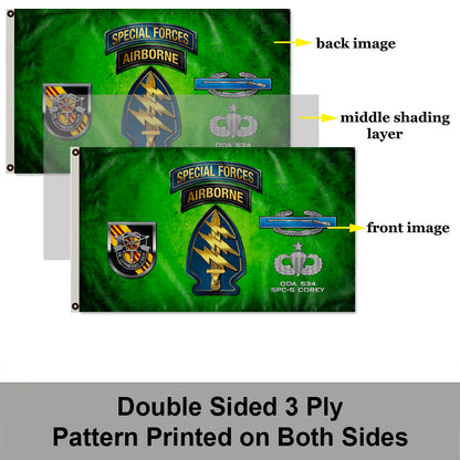 5TH SFG CIB GREEN flag 3x5ft banner man cave