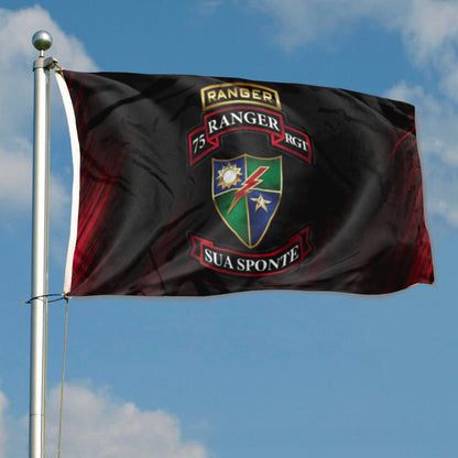 75th Ranger Regiment flag Tabbed Dui Sua Sponte flags 3x5ft banner man cave