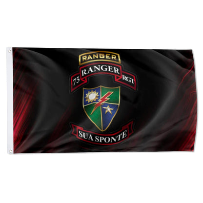 75th Ranger Regiment flag Tabbed Dui Sua Sponte flags 3x5ft banner man cave