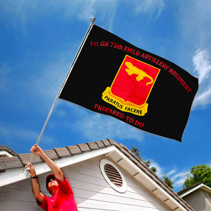 75th Field Artillery flag 1st BN 75th  FA Prepared To Do flags 3x5ft banner man cave