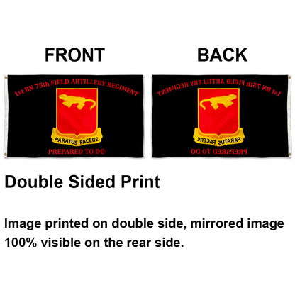 75th Field Artillery flag 1st BN 75th  FA Prepared To Do flags 3x5ft banner man cave
