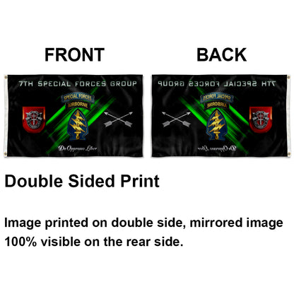 7th Special Forces Group Airborne flag De Oppresso Liber flags 3x5ft banner man cave