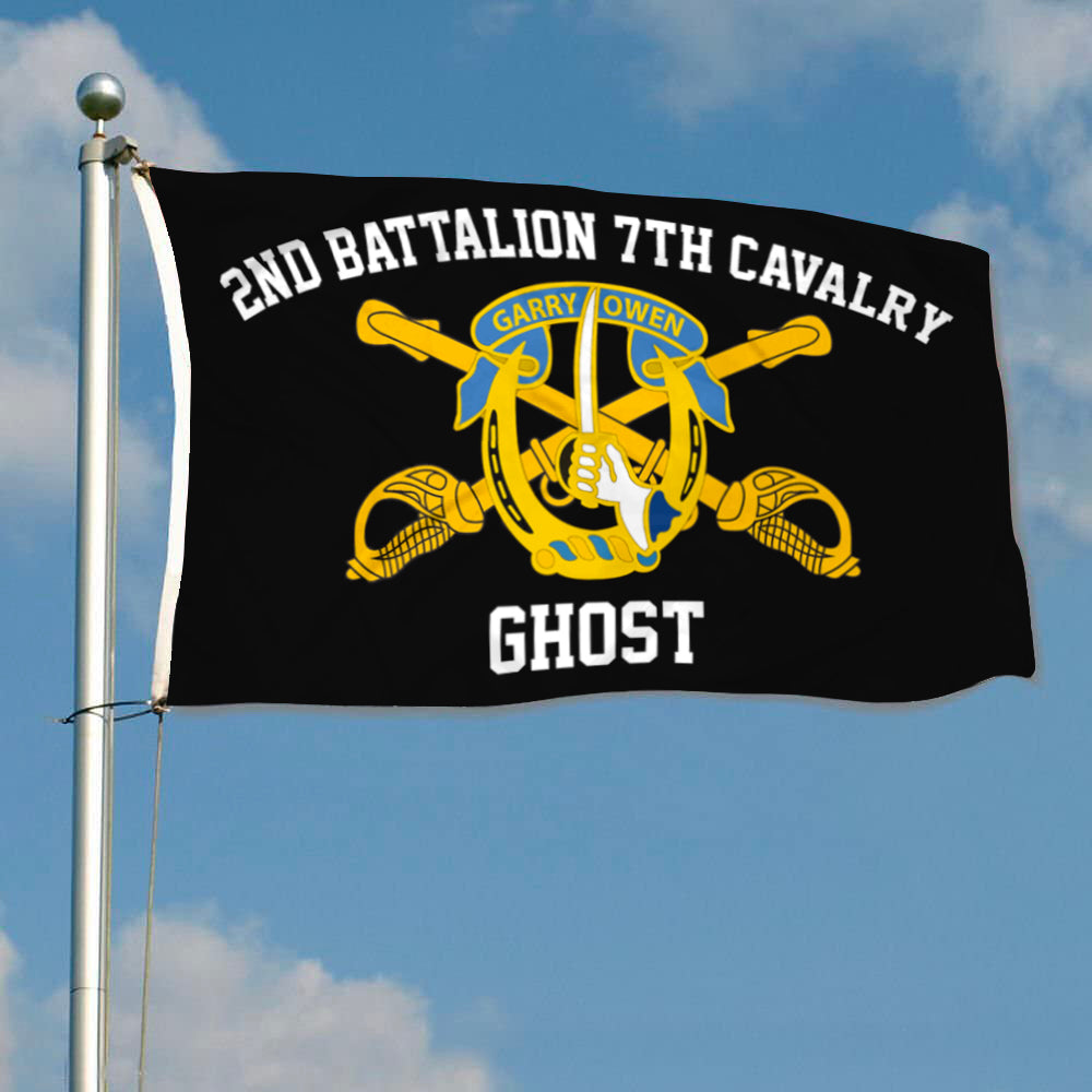 7th Cavalry flag 2nd battalion Ghost flags 3x5ft banner man cave