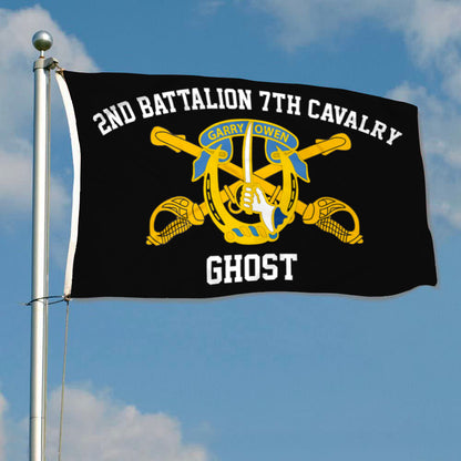 7th Cavalry flag 2nd battalion Ghost flags 3x5ft banner man cave