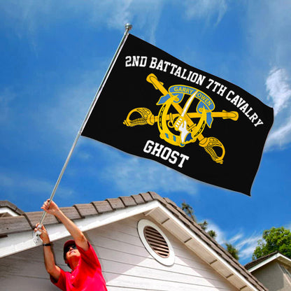7th Cavalry flag 2nd battalion Ghost flags 3x5ft banner man cave