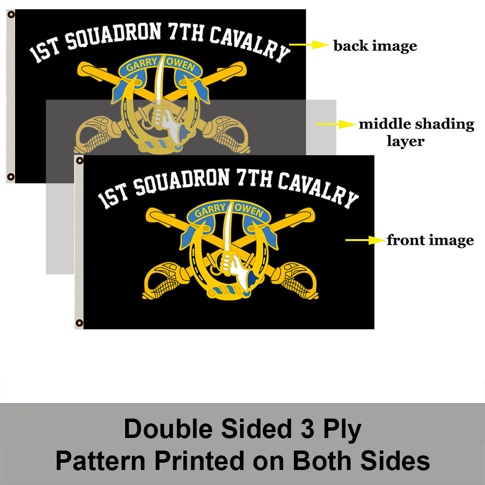 7th Cavalry 1st squadron flag 3x5ft banner man cave