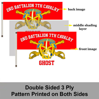 7th Cavalry flag 3x5ft banner man cave 2