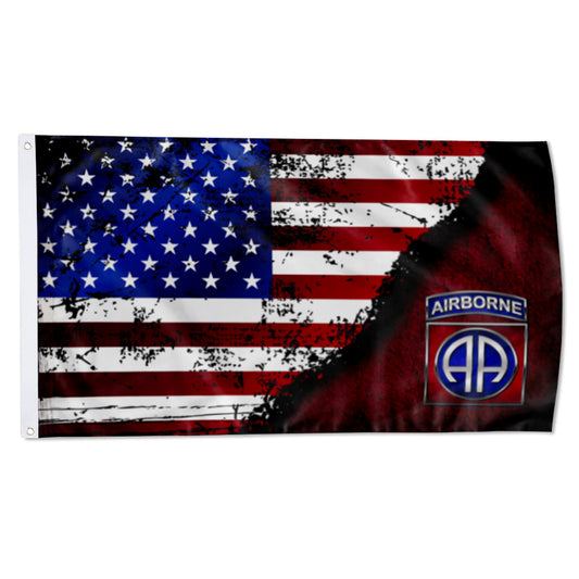 82ND AIRBORNE DIVISION STARS & STRIPES flag 3x5ft banner man cave