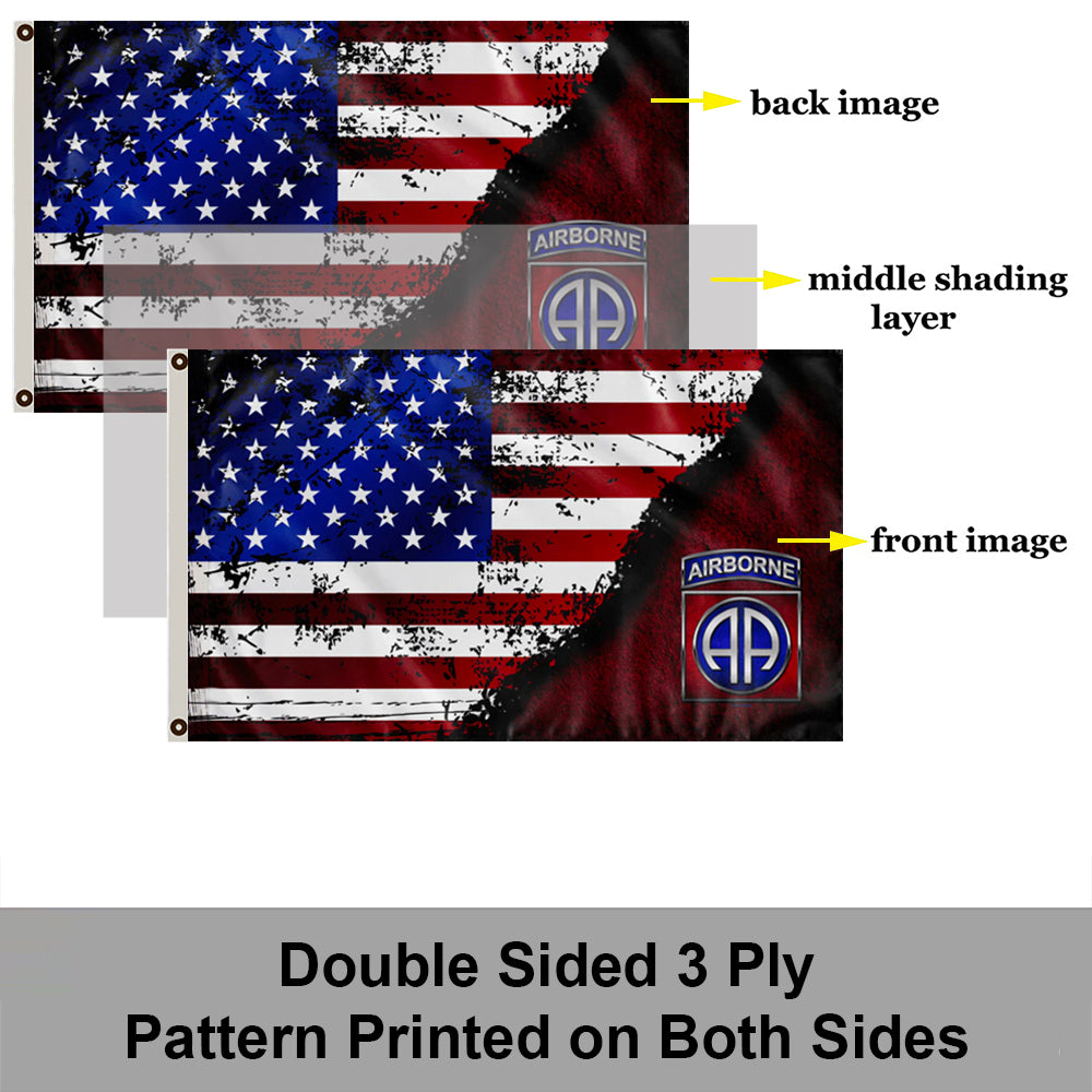 82ND AIRBORNE DIVISION STARS & STRIPES flag 3x5ft banner man cave