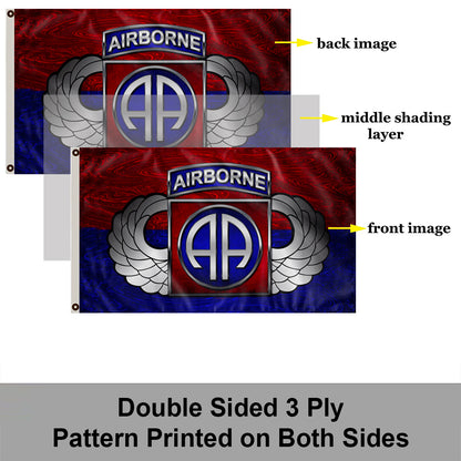 82ND AIRBORNE DIVISION VETERANS flag 3x5ft banner man cave