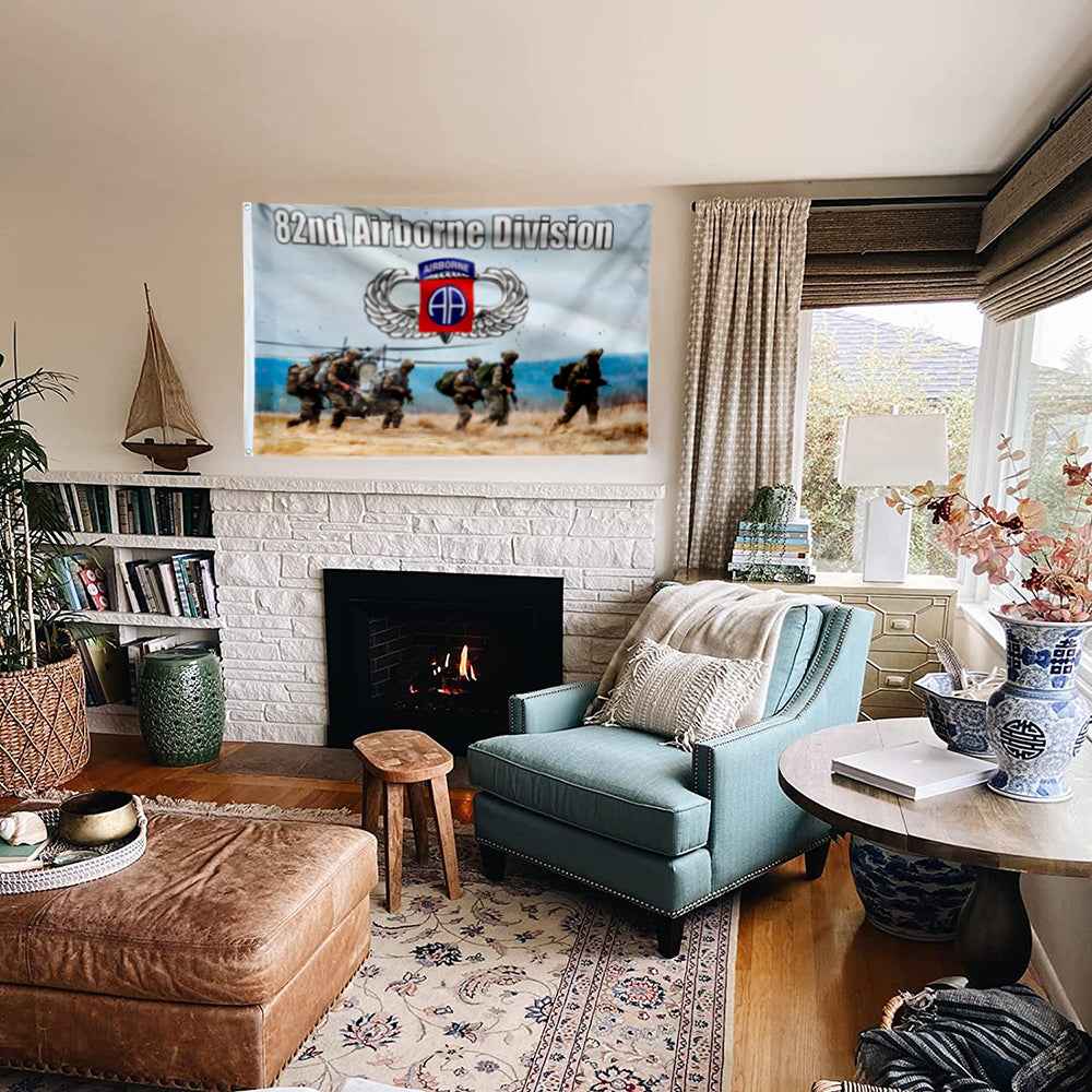 82nd Airborne Division flag 3x5ft banner man cave