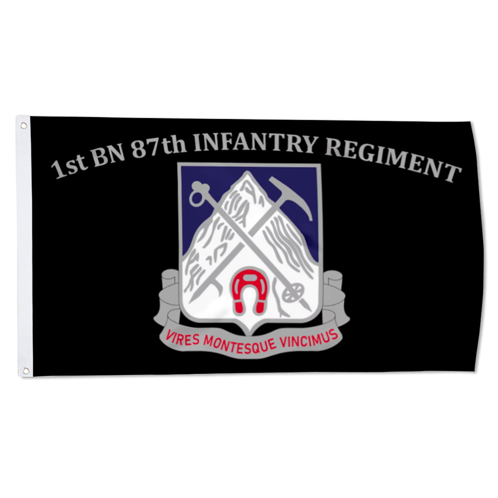 1st BN 87th Infantry Regiment flag 3x5ft banner man cave