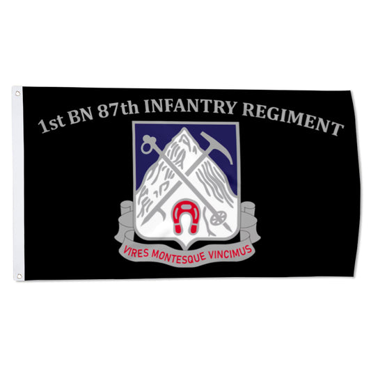 1st BN 87th Infantry Regiment flag 3x5ft banner man cave