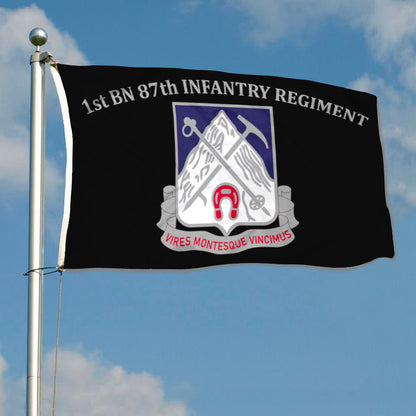 1st BN 87th Infantry Regiment flag 3x5ft banner man cave