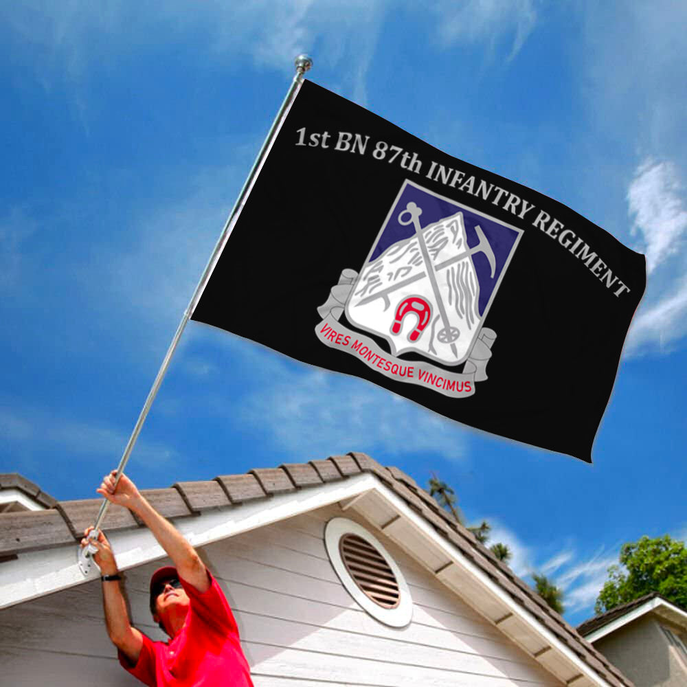 1st BN 87th Infantry Regiment flag 3x5ft banner man cave